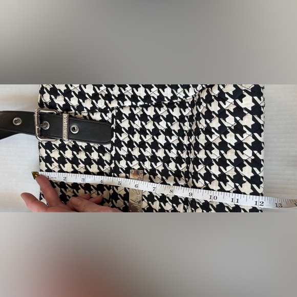 VERA BRADLEY quilted houndstooth tote weekend bag teacher purse travel casual - Picture 12 of 16